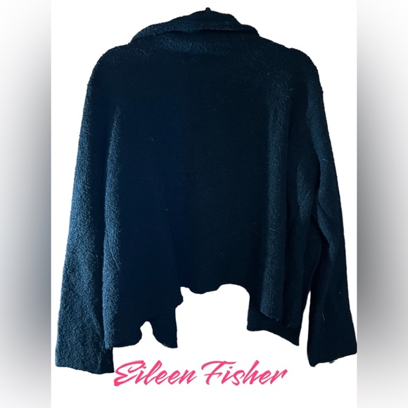 Eileen Fisher Wool Crop Sweater/Jacket - Picture 2 of 5